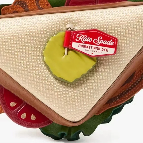 Kate Spade Glamwich Sandwich Embellished Micro Crossbody Bag Foodie NWT - Picture 6 of 10